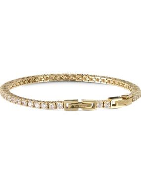 Hey Harper Aurea Clear Tennis Bracelet Tarnish Free Gold Look New in Packaging